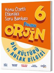 Orjin Okul 6. Sınıf Din Kültürü ve Ahlak Bilgisi Orjin Konu Özetli Etkinlikli Soru Bankası Orjin Okul Yayınları