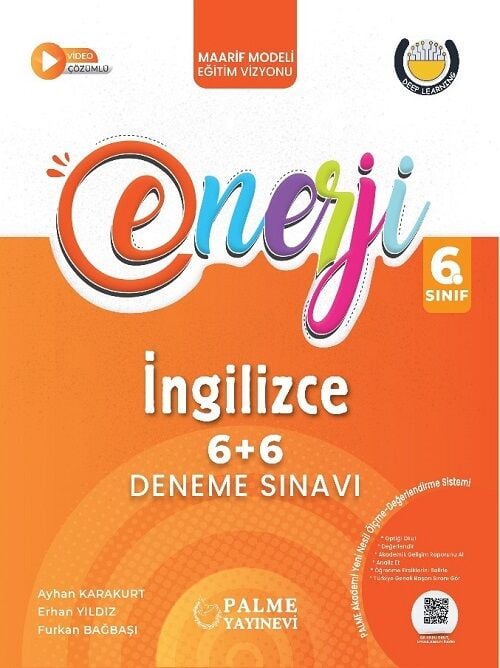 Palme 6. Sınıf İngilizce Enerji 6+6 Deneme Palme Yayınları