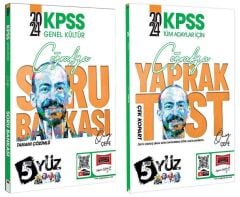 SÜPER FİYAT - Yargı 2024 KPSS Coğrafya 5Yüz Soru Bankası + Yaprak Test 2 li Set - Önay Çepe Yargı Yayınları