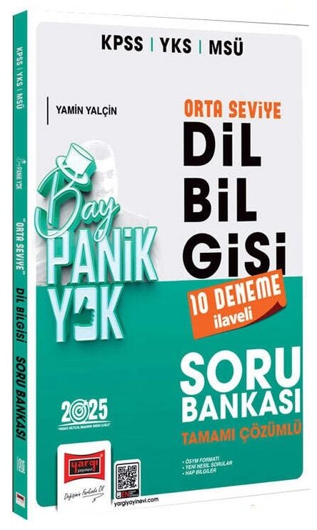 Yargı 2025 KPSS YKS MSÜ Dil Bilgisi Bay Panik Yok Orta Seviye Soru Bankası Çözümlü Yargı Yayınları