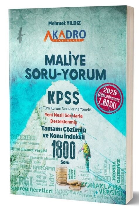 A Kadro 2025 KPSS A Grubu Maliye Soru Yorum Soru Bankası 7. Baskı - Mehmet Yıldız A Kadro Yayınları