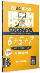 SÜPER FİYAT - Benim Hocam 2024 KPSS Coğrafya 18 Deneme Çözümlü - Bayram Meral Benim Hocam Yayınları