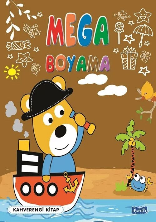 Mega Boyama Kahverengi Kitap Parıltı Yayınları