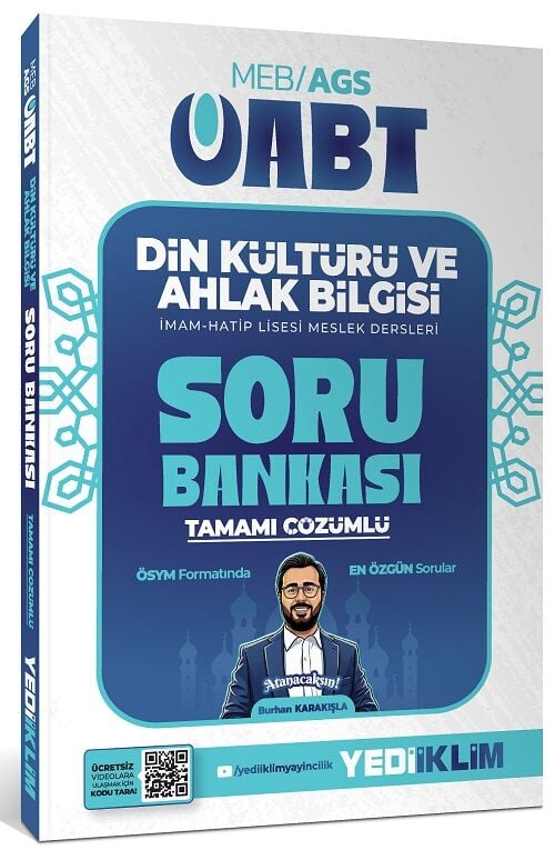 Yediiklim 2027 ÖABT MEB-AGS Din Kültürü ve Ahlak Bilgisi Öğretmenliği Soru Bankası Çözümlü - Burhan Karakışla Yediiklim Yayınları