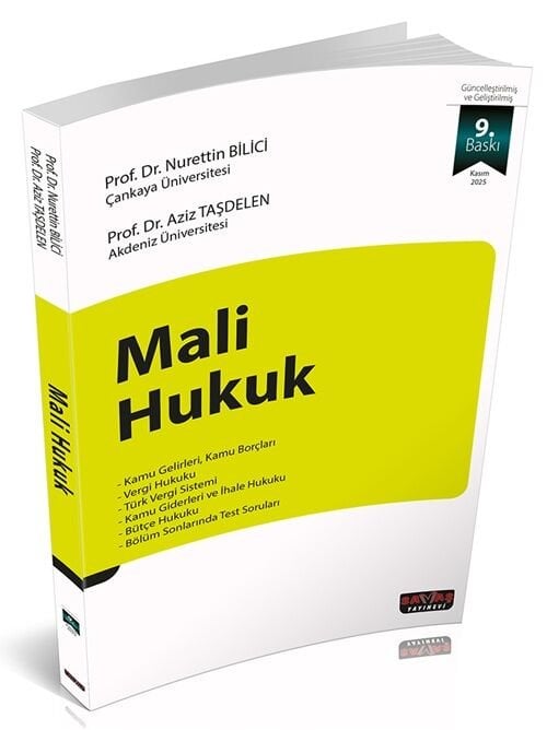Savaş 2025 Mali Hukuk 9. Baskı - Nurettin Bilici, Aziz Taşdelen Savaş Yayınları