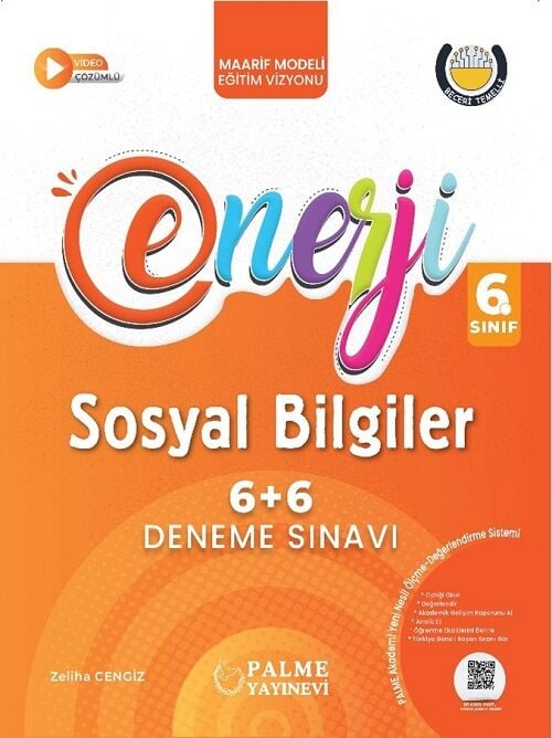 Palme 6. Sınıf Sosyal Bilgiler Enerji 6+6 Deneme Palme Yayınları