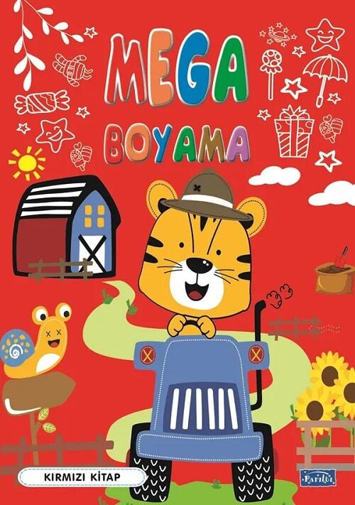 Mega Boyama Kırmızı Kitap Parıltı Yayınları