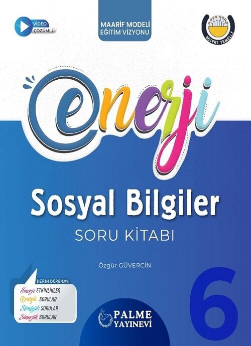 Palme 6. Sınıf Sosyal Bilgiler Enerji Soru Kitabı Palme Yayınları