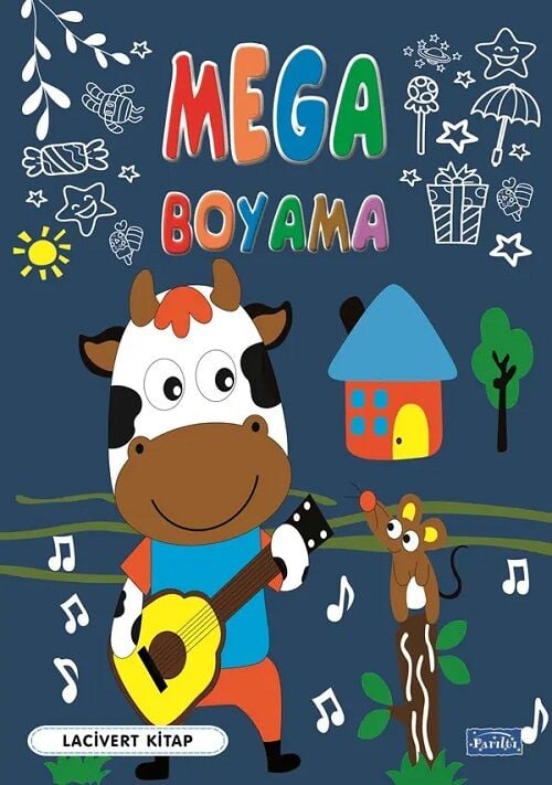 Mega Boyama Lacivert Kitap Parıltı Yayınları