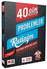 Paraf YKS TYT MSÜ KPSS DGS ALES Bıyıklı Matematik Problemler Rutinim 40 Gün Deneme Çözümlü - Selim Yüksel Paraf Yayınları