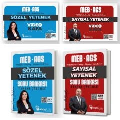 Hoca Kafası 2025 MEB-AGS Sözel + Sayısal Yetenek Video Kafa Notlar + Soru Bankası 4 lü Set - Öznur Saat Yıldırım Hoca Kafası Yayınları