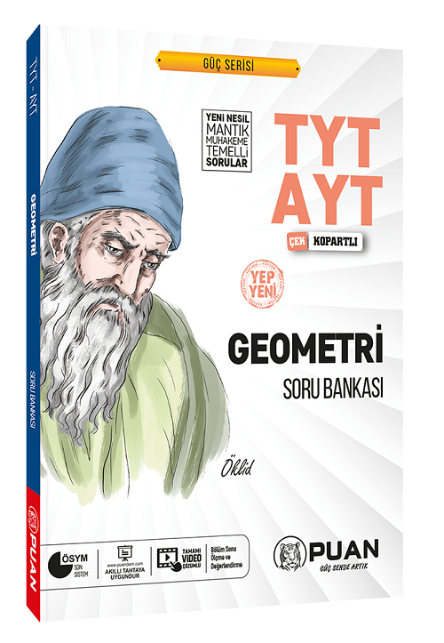 Puan YKS TYT AYT Geometri Güç Serisi Video Çözümlü Soru Bankası Puan Yayınları