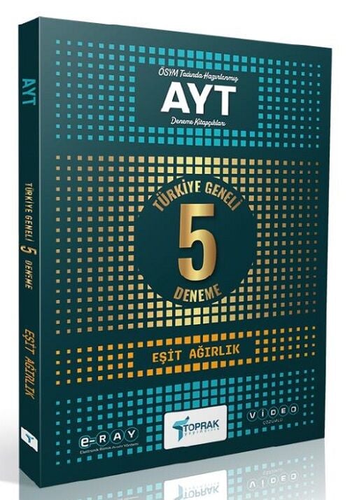 Toprak YKS AYT Eşit Ağırlık E-RAY 5 Deneme Toprak Yayıncılık