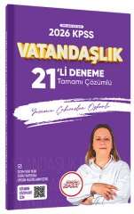 Hangi KPSS 2026 KPSS Vatandaşlık 21 Deneme Çözümlü - Yasemin Çakıraslan Özkanlı Hangi KPSS Yayınları