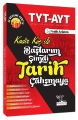 SÜPER FİYAT - Kadir Koç Akademi YKS TYT AYT Başlarım Şimdi Tarih Çalışmaya Ders Notları - Kadir Koç Kadir Koç Akademi