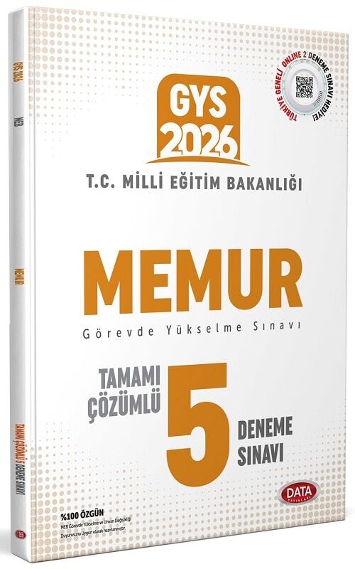 Data 2026 GYS MEB Memur 5 Deneme Çözümlü Görevde Yükselme Data Yayınları