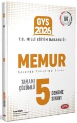 Data 2026 GYS MEB Memur 5 Deneme Çözümlü Görevde Yükselme Data Yayınları