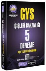 Pegem 2027 GYS İçişleri Bakanlığı İlçe Yazı İşleri Müdürlüğü 5 Deneme Çözümlü Görevde Yükselme Pegem Akademi Yayınları