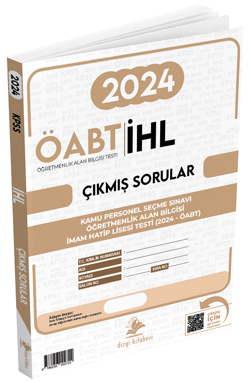 Dizgi Kitap ÖABT MEB-AGS İmam Hatip Lisesi Öğretmenliği 2024 Sınavı Çıkmış Sorular Çözümlü Dizgi Kitap Yayınları