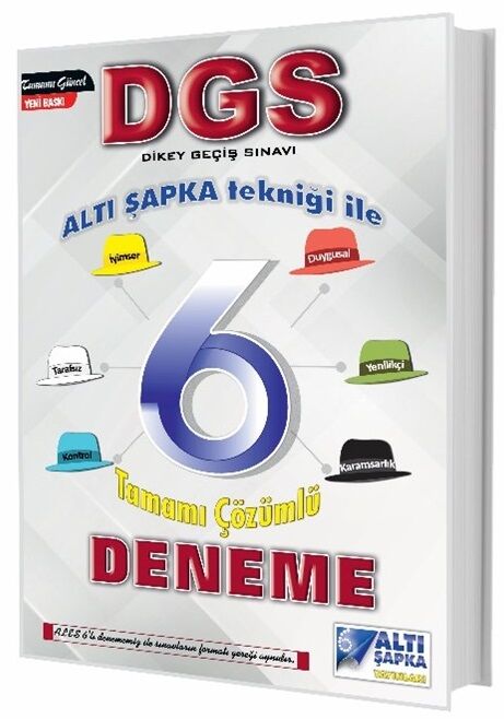 Altı Şapka DGS 6 Deneme Çözümlü Altı Şapka Yayınları