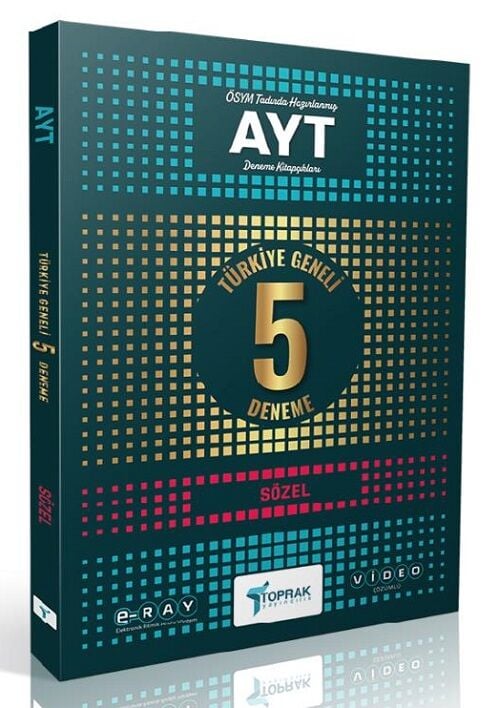 Toprak YKS AYT Sözel E-RAY 5 Deneme Toprak Yayıncılık