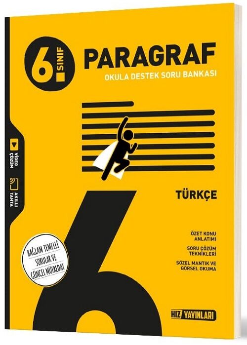 Hız Yayınları 6. Sınıf Türkçe Paragraf Soru Bankası Hız Yayınları