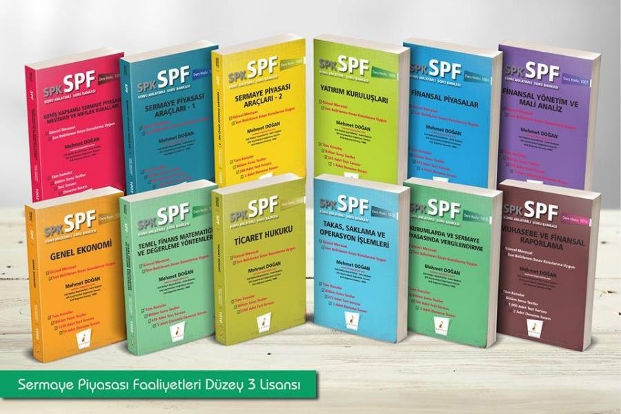 Pelikan SPK SPF Sermaye Piyasası Faaliyetleri Düzey-3 Lisansı 12 Kitap Set Pelikan Yayınevi