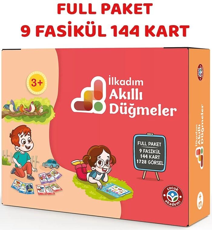 Çocuk Akademi 3 Yaş İlkadım Akıllı Düğmeler Full Paket Çocuk Akademi