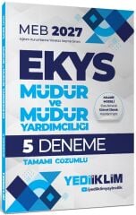 Yediiklim 2027 MEB EKYS Müdür ve Yardımcılığı 5 Deneme Çözümlü Yediiklim Yayınları