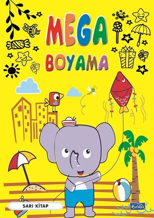 Mega Boyama Sarı Kitap Parıltı Yayınları