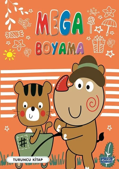 Mega Boyama Turuncu Kitap Parıltı Yayınları
