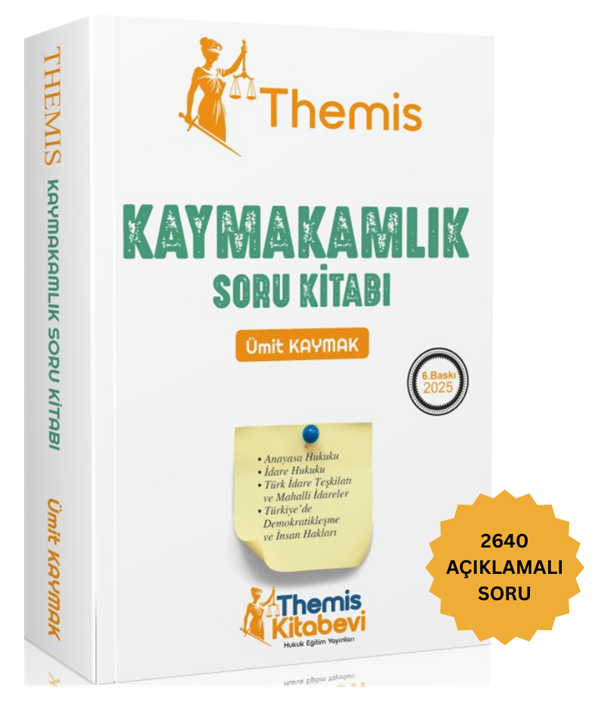 Themis Kitabevi 2025 Kaymakamlık Soru Bankası Kitabı - Ümit Kaymak Themis Kitabevi