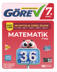 Nitelik 7. Sınıf Matematik Görev Maarif Model 36 Haftalık Süreç İzleme Nitelik Yayınları