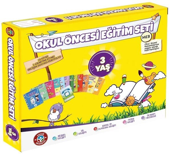 Çocuk Akademi 3 Yaş Okul Öncesi Eğitim Seti Çocuk Akademi