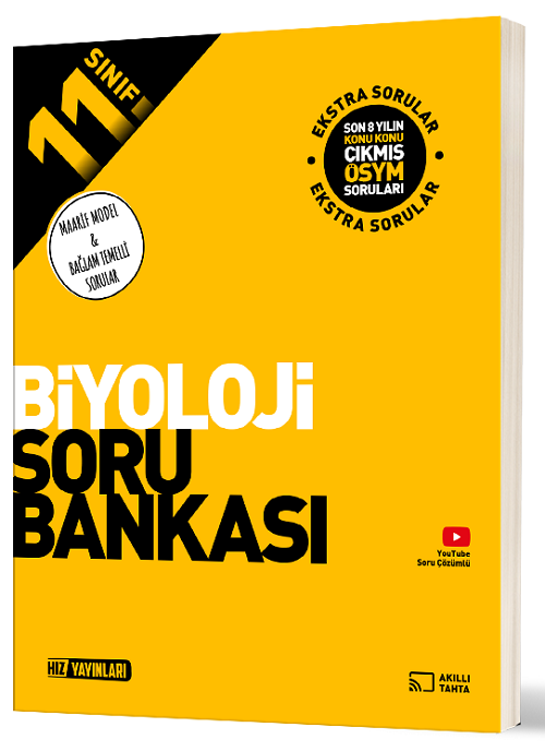 Hız Yayınları 11. Sınıf Biyoloji Maarif Model Soru Bankası Hız Yayınları