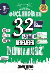 Ankara Yayıncılık 7. Sınıf Din Kültürü ve Ahlak Bilgisi Güçlendiren Maarif Modeli 32 Haftalık Denemeleri Ankara Yayıncılık