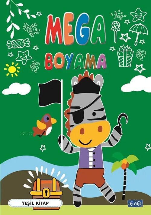 Mega Boyama Yeşil Kitap Parıltı Yayınları