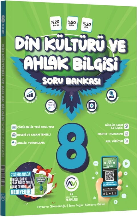 Av Yayınları 8. Sınıf LGS Din Kültürü ve Ahlak Bilgisi Soru Bankası Av Yayınları