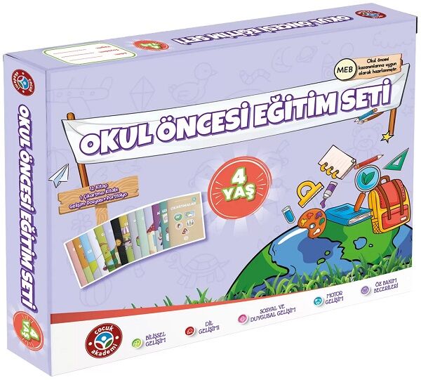 Çocuk Akademi 4 Yaş Okul Öncesi Eğitim Seti Çocuk Akademi