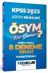 Yediiklim 2025 KPSS Eğitim Bilimleri ÖSYM Ne Sorar Fasikül 8 Deneme Çözümlü Yediiklim Yayınları