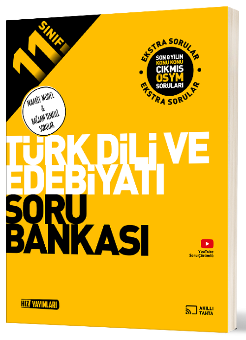 Hız Yayınları 11. Sınıf Türk Dili ve Edebiyatı Maarif Model Soru Bankası Hız Yayınları