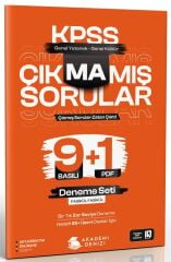 Akademi Denizi KPSS Lise Ortaöğretim Ön Lisans Çıkmamış Sorular 9+1 Deneme Çözümlü Akademi Denizi