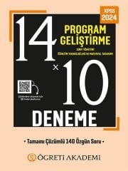 Öğreti 2024 KPSS Eğitim Bilimleri Program Geliştirme, Öğretim, Sınıf, Materyal 14x10 Deneme Çözümlü Öğreti Akademi
