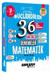 Ankara Yayıncılık 7. Sınıf Matematik Güçlendiren Maarif Modeli 32 Haftalık Kazanım Denemeleri Ankara Yayıncılık