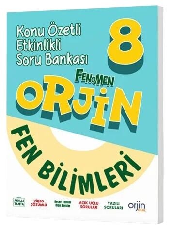 Orjin Okul 8. Sınıf Fen Bilimleri Orjin Konu Özetli Etkinlikli Soru Bankası Orjin Okul Yayınları