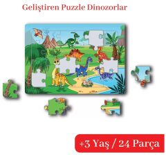 3 Yaş Puzzle - Dinozorlar Çocuk Akademi