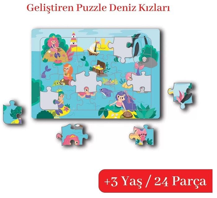3 Yaş Puzzle - Deniz Kızları Çocuk Akademi