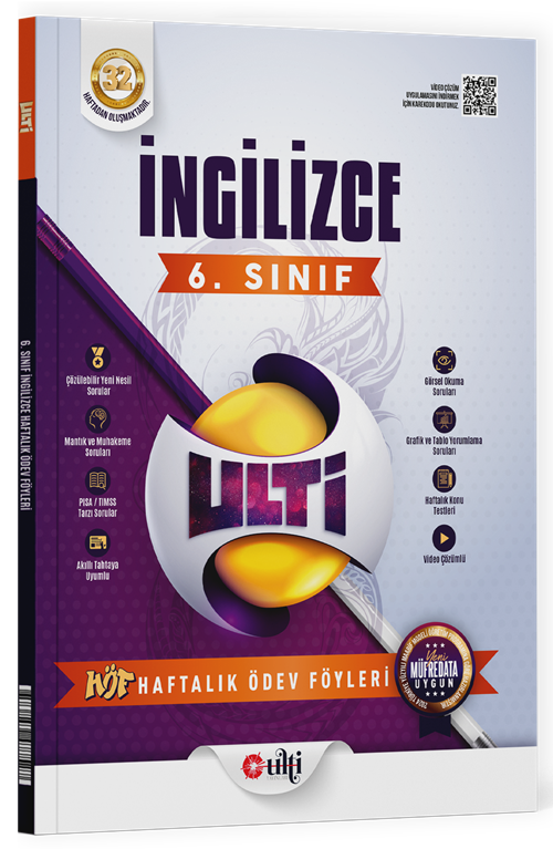 Ulti Yayınları 6. Sınıf İngilizce Ulti HÖF Haftalık Ödev Föyleri Ulti Yayınları