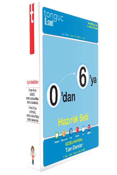 Tonguç 6. Sınıf 0 dan 6 ya Tüm Dersler Hazırlık Seti Tonguç Akademi