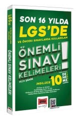 Yargı LGS de Son 16 Yılda Kullanılan Önemli İngilizce Sınav Kelimeleri (10 Deneme İlaveli) Yargı Yayınları